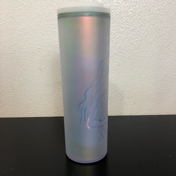 Starbucks Summer 2021 White Iridescent Coffee Drink Cup Siren Mermaid Tumbler - Picture 5 of 13